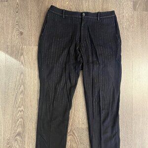 Plac Flannel Navy Pinstripe Pant